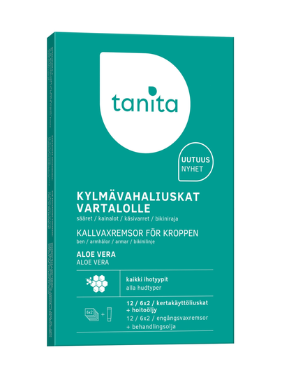Tanita body wax strips aloe vera -kylmävahaliuskat vartalolle 12kpl