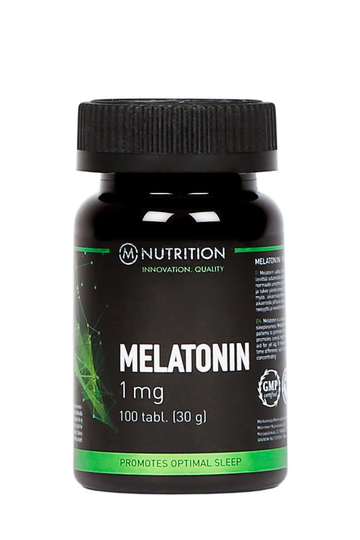 M-Nutrition Melatonin 1 mg, 100 tabl. (Poistotuote)
