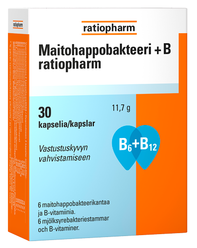 Maitohappobakteeri + B Ratiopharm 30 kaps