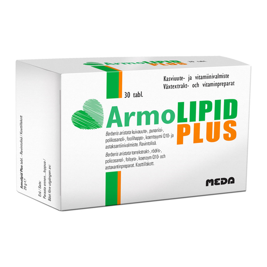 Armolipid Plus 30 tabl ravintolisä, kasviuute- ja vitamiinivalmiste
