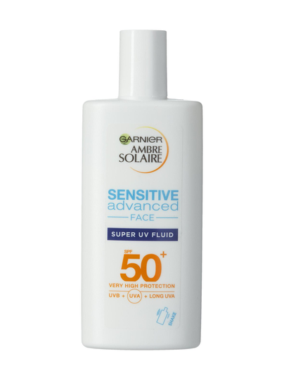 Ambre solaire sensitive advanced face super uv fluid spf 50+ -aurinkosuojaemulsio kasvoille 40 ml