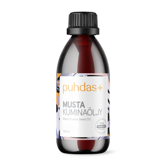 Puhdas+ Premium 100 % Mustakuminaöljy 150 ml