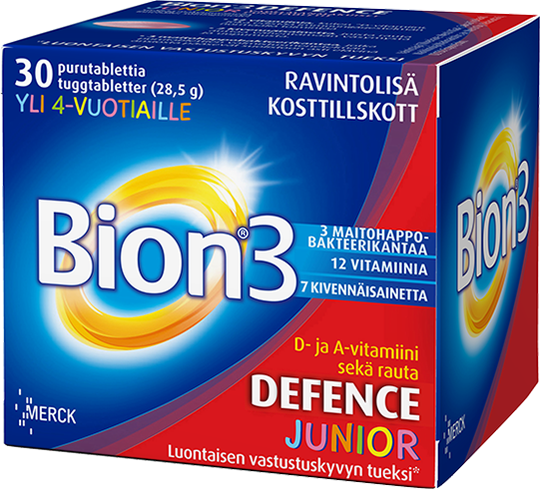 Bion3 Defence Junior 30 purutabl