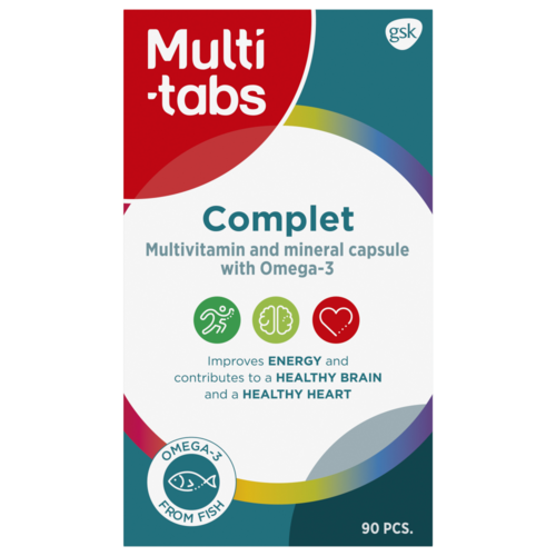 Multi-tabs Complet (3in1) Omega-3 + monivitamiini 90 kapselia