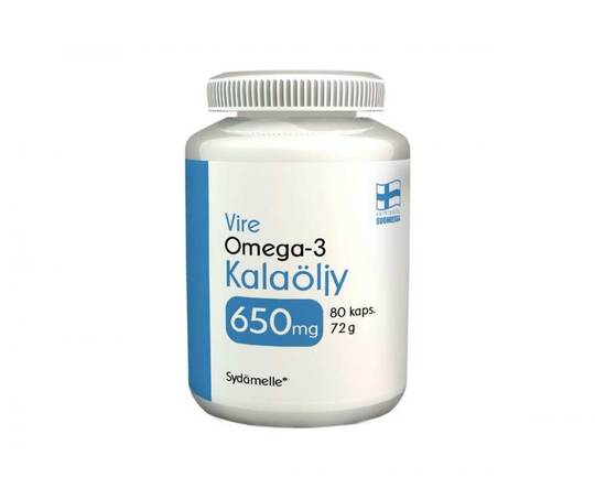 Vire Omega-3 Kalaöljy, 80 kaps.