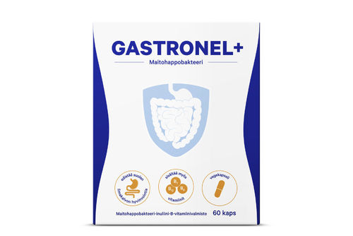 Gastronel+ maitohappobakteeri 60 kapselia