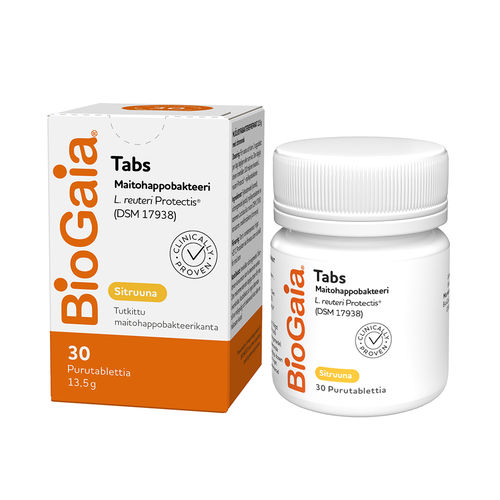 BioGaia Tabs sitruuna 30 purutablettia