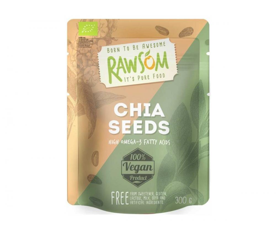 Rawsom Chia Seeds, 300 g (Tarjouserä!)