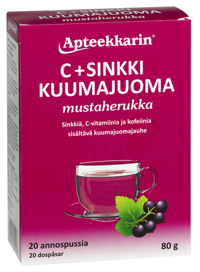 Apteekkarin kuumajuoma annospussi 20 kpl