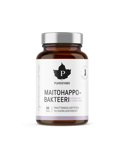 Puhdistamo Maitohappobakteeri - Lactospore&Boulardii, 30 kaps.