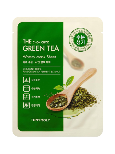 The chock chok green tea watery mask sheet -kangasnaamio 28 g