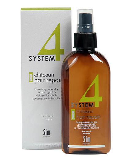System 4 Chitosan Hair Repair r 200ml hoitoneste, kuivat/hennot hiukset