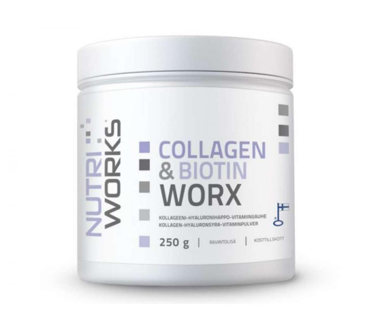 Nutri Works Collagen&Biotin Worx, 250 g
