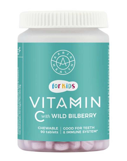 Aarja Health Lasten C-vitamiini, ksylitolμstikka, 90 tabs.