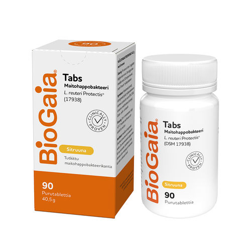 BioGaia Tabs sitruuna 90 purutablettia