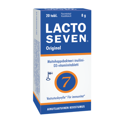 Lacto Seven maitohappobakteeri-inuliinivalmiste 20 tablettia