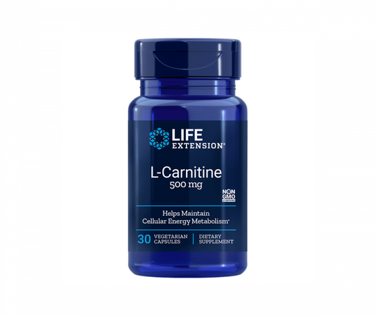 LifeExtension L-Carnitine 500 mg, 30 kaps.