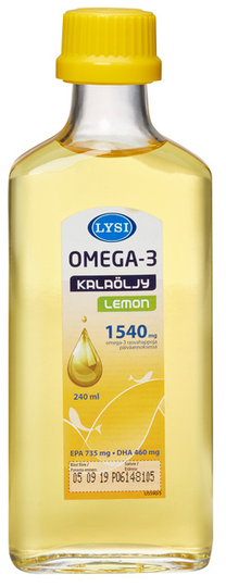 Lysi Omega-3 Lemon 240 ml