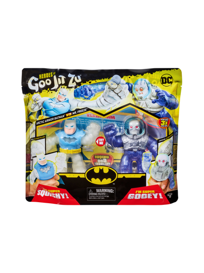 Heroes of goo jit zu dc arctic batman vs mr freeze, tuplapakkaus