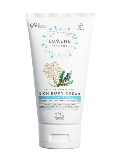 Nordic sensitive fragrance-free rich body cream -vartalovoide 150 ml