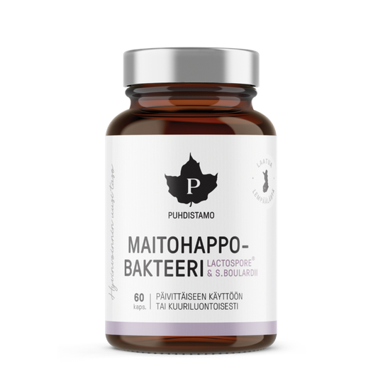 Puhdistamo Maitohappobakteeri + Boulardii 60 kpl