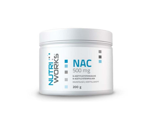 Nutri Works NAC-jauhe 500 mg, 200 g