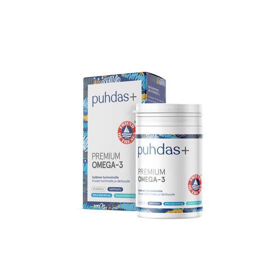 Puhdas+ Premium Omega-3 600 mg 90 kaps