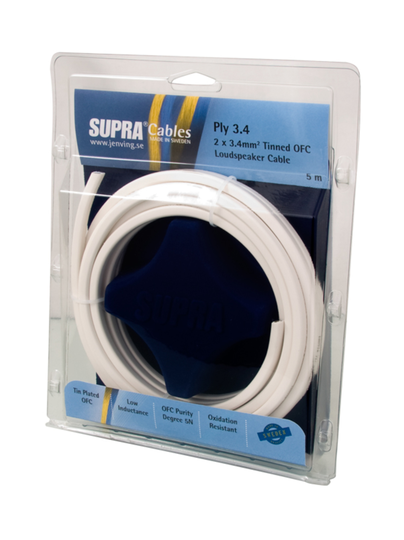 Supra ply 2x2.0mm2 kaiutinjohto, 5m paketti