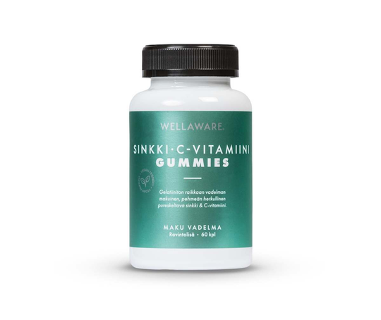 WellAware Sinkki-C-vitamiini Gummies, 60 kpl.