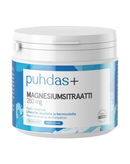 Puhdas+ Magnesiumsitraatti, 200 g, kampanjakoko!