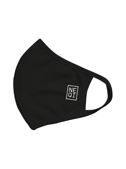 Neqi reusable face mask black, s-m 3kpl