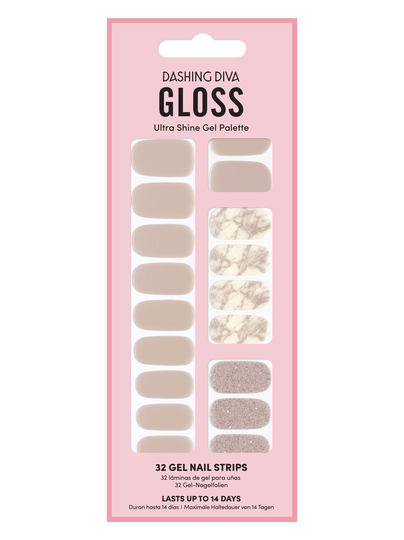 Gloss palette gel nail strips -geelikynsitarrat