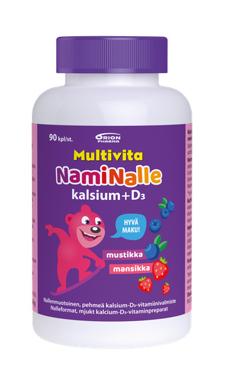 Multivita Naminalle kalsium+D3 90 tabl 100mg/5mcg