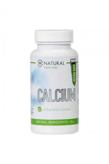 M-Natural Calcium 125 mg, 60 kaps.