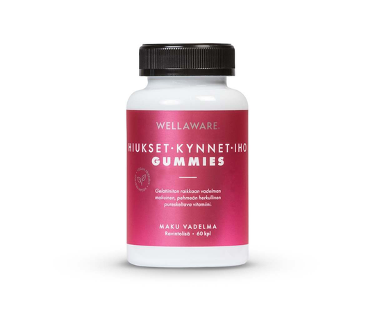 WellAware Hiukset-Kynnet-Iho Gummies, 60 kpl.