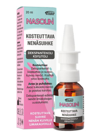 Nasolin kosteuttava nenäsuihke 20 ml