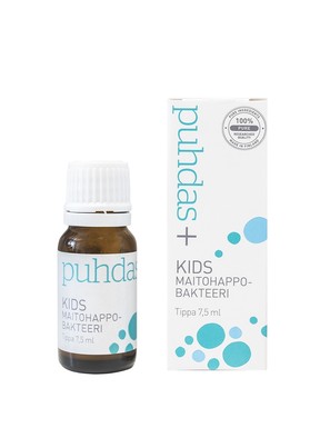 Puhdas+ KIDS Maitohappobakteeri 7,5 ml