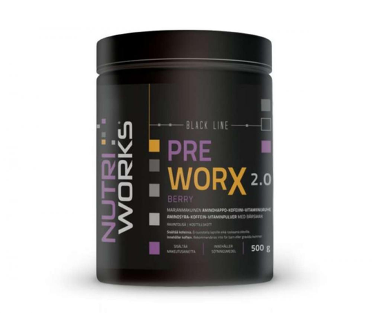 Nutri Works Black Line Pre WorX 2.0, 500 g, Berry