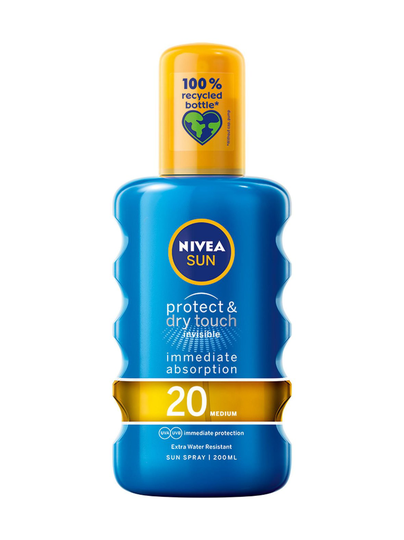 Protect & dry touch invisible sun spray sk 20 -aurinkosuojasuihke 200 ml