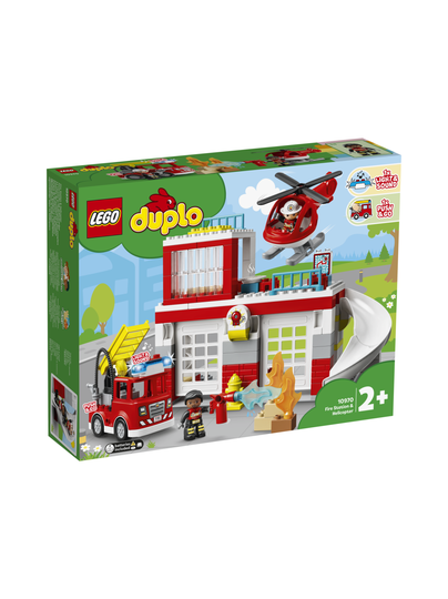 Lego duplo paloasema ja helikopteri 10970