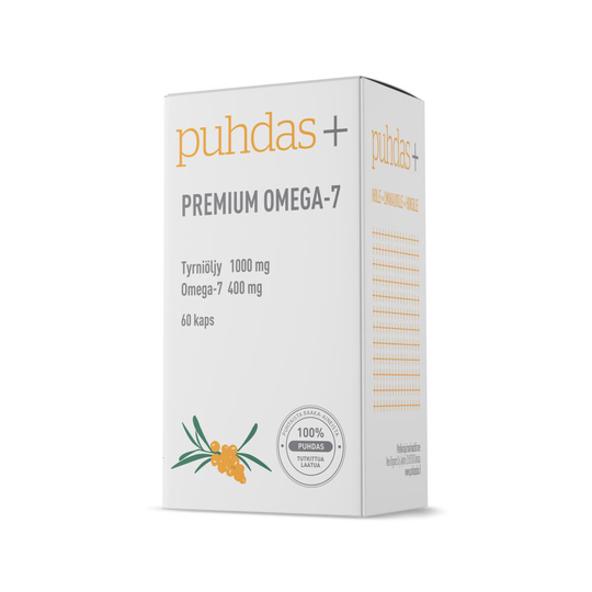 Puhdas+ Premium Omega-7 Tyrni 60 kaps.